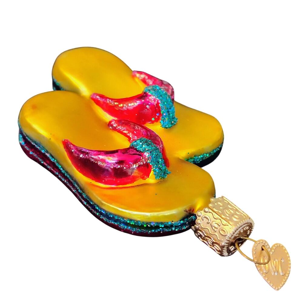 OLD WORLD CHRISTMAS - FLIP FLOPS ORNAMENT